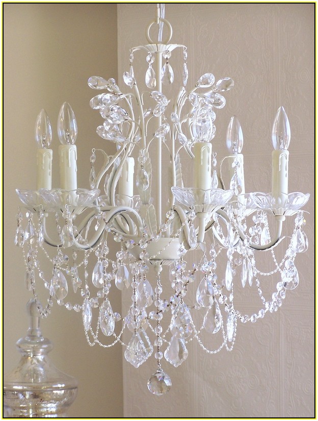Antique White Crystal Chandelier