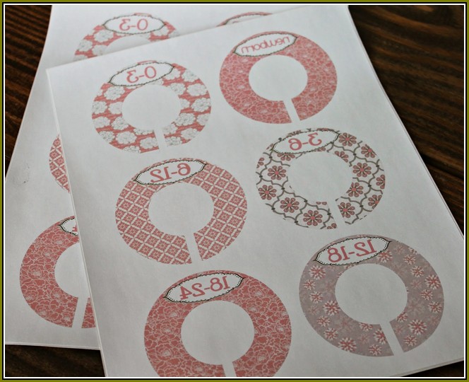 Baby Closet Dividers Template