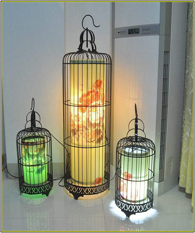 Birdcage Chandelier Floor Lamp