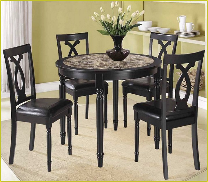 Black Round Kitchen Table And Chairs