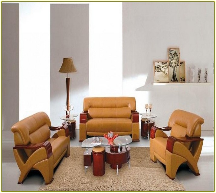 Caramel Leather Sofa Decor