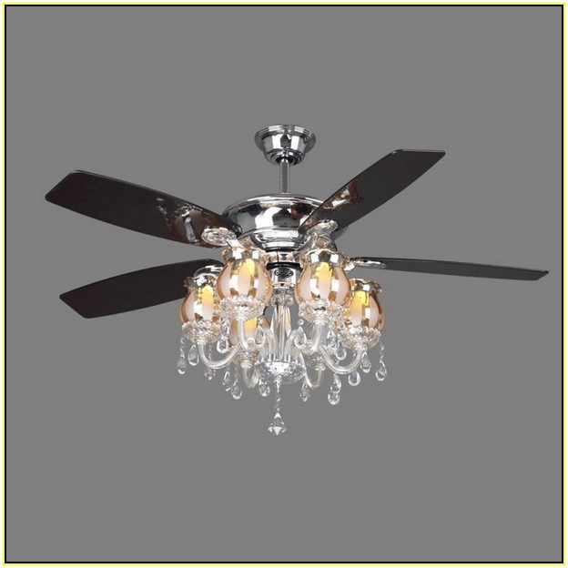 Chandelier Ceiling Fan With Crystals