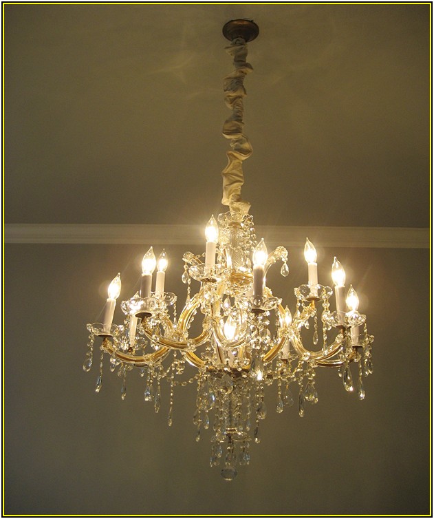 Chandelier Chain Fabric Cover