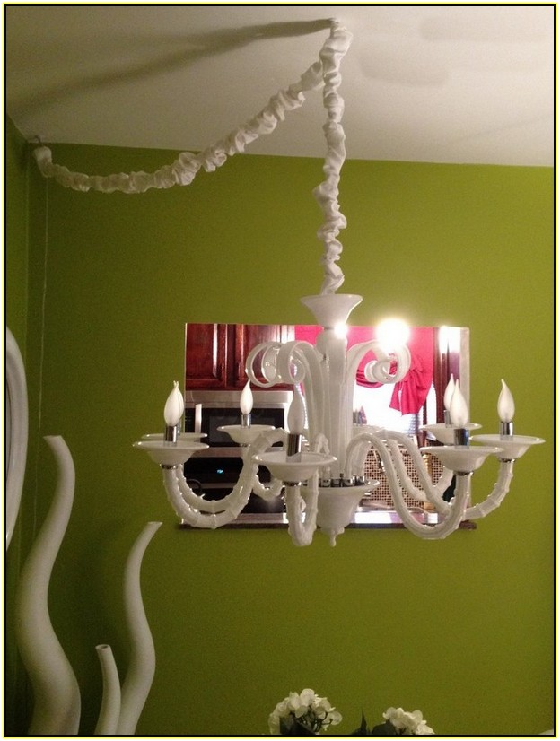 Chandelier Cord Cover White
