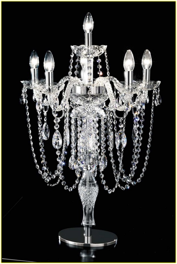 Chandelier Table Lamps Crystals
