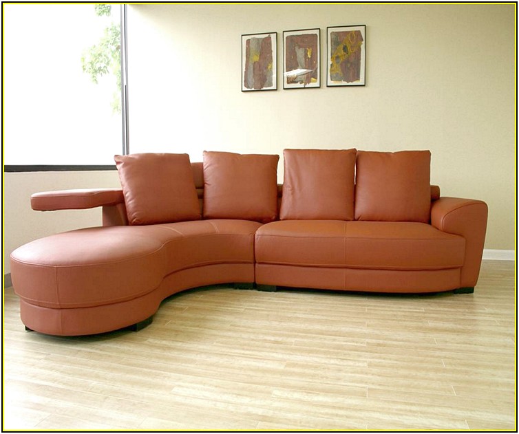 Curved Sectionals Leather Sofas