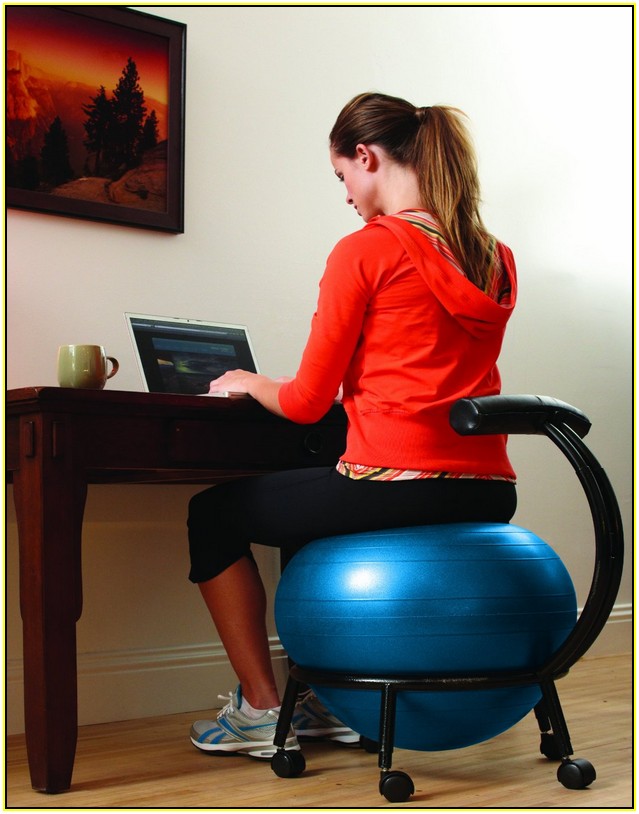 Exercise Ball Desk Chair