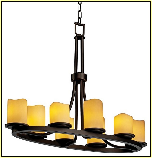 Faux Candle Chandelier Lighting