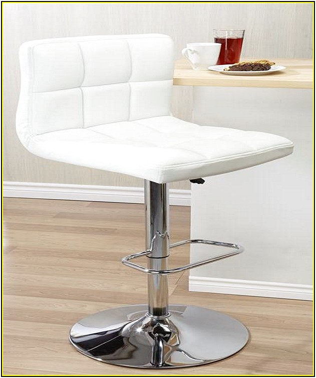 Faux Leather Tufted Bar Stools