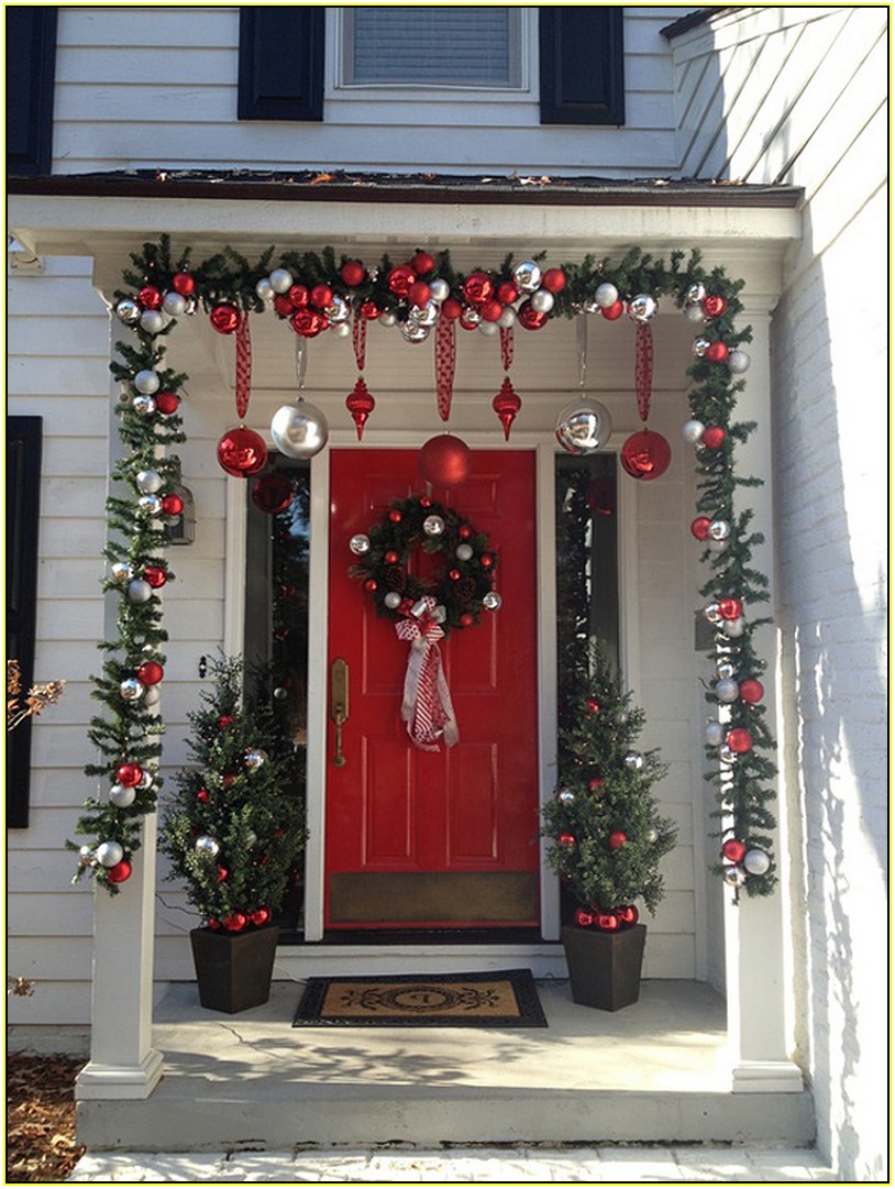 Front Porch Christmas Decorations