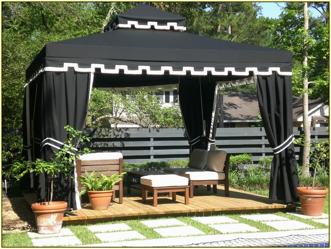 Gazebo With Curtains