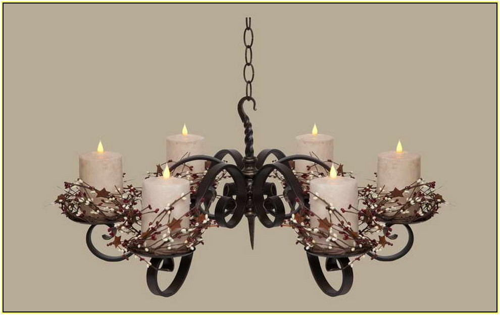 Hanging Candle Chandelier Non Electric