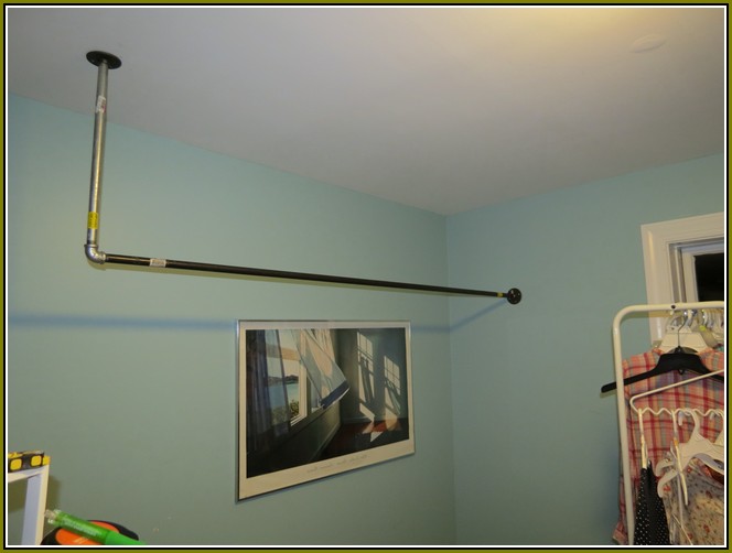 Hanging Closet Rod From Ceiling