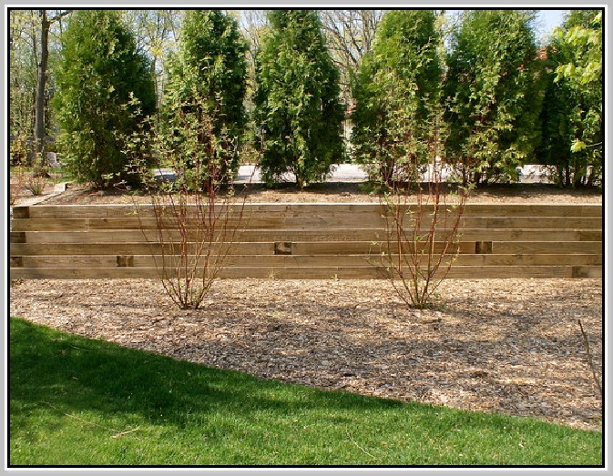 Landscape Timber Retaining Wall