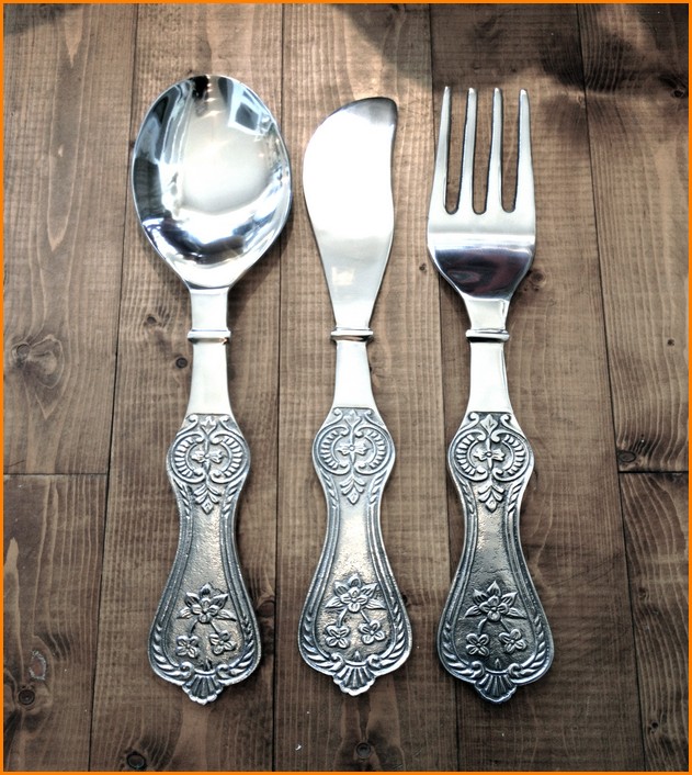 Large Knife Fork And Spoon Wall Decoration