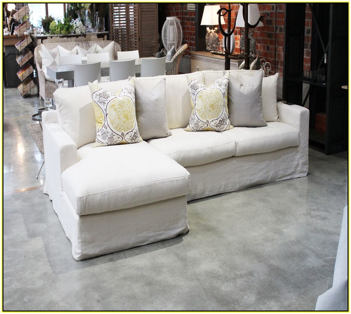 Linen Slipcovered Sofa