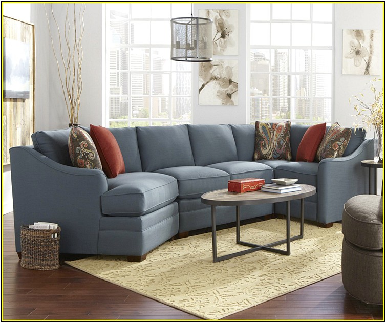 Microfiber Sectional Sofa With Chaise And Cuddle