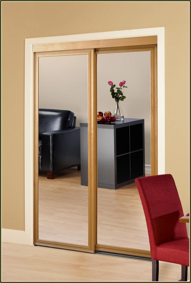 Mirrored Closet Doors With Wood Frames
