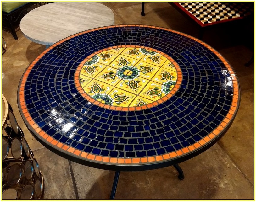 Mosaic Tile Tables Outdoor