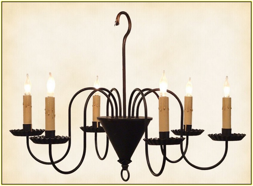 Outdoor Candle Chandeliers Wrought Iron