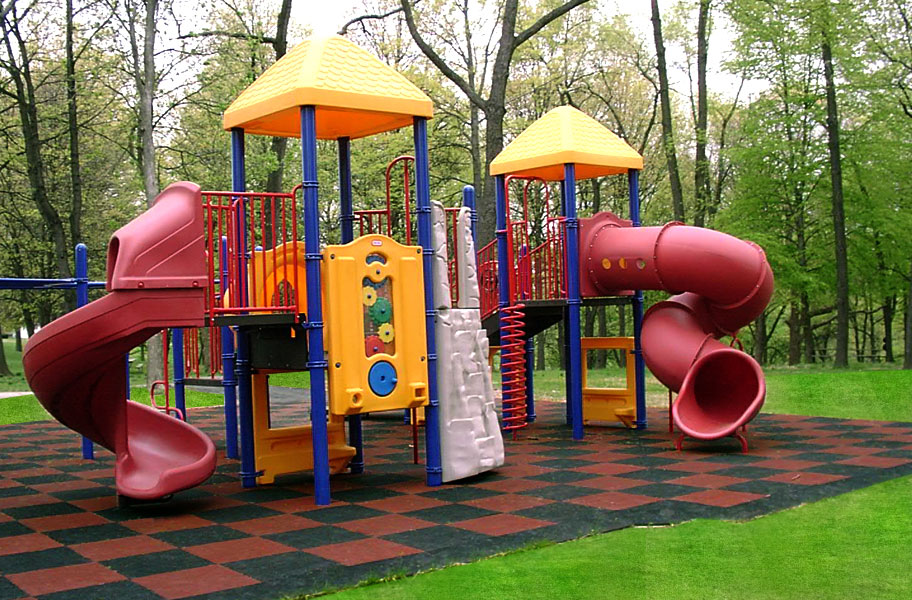 Outdoor Rubber Tiles Playground