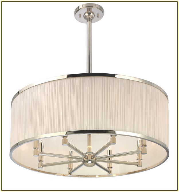 Oval Drum Shade Chandeliers