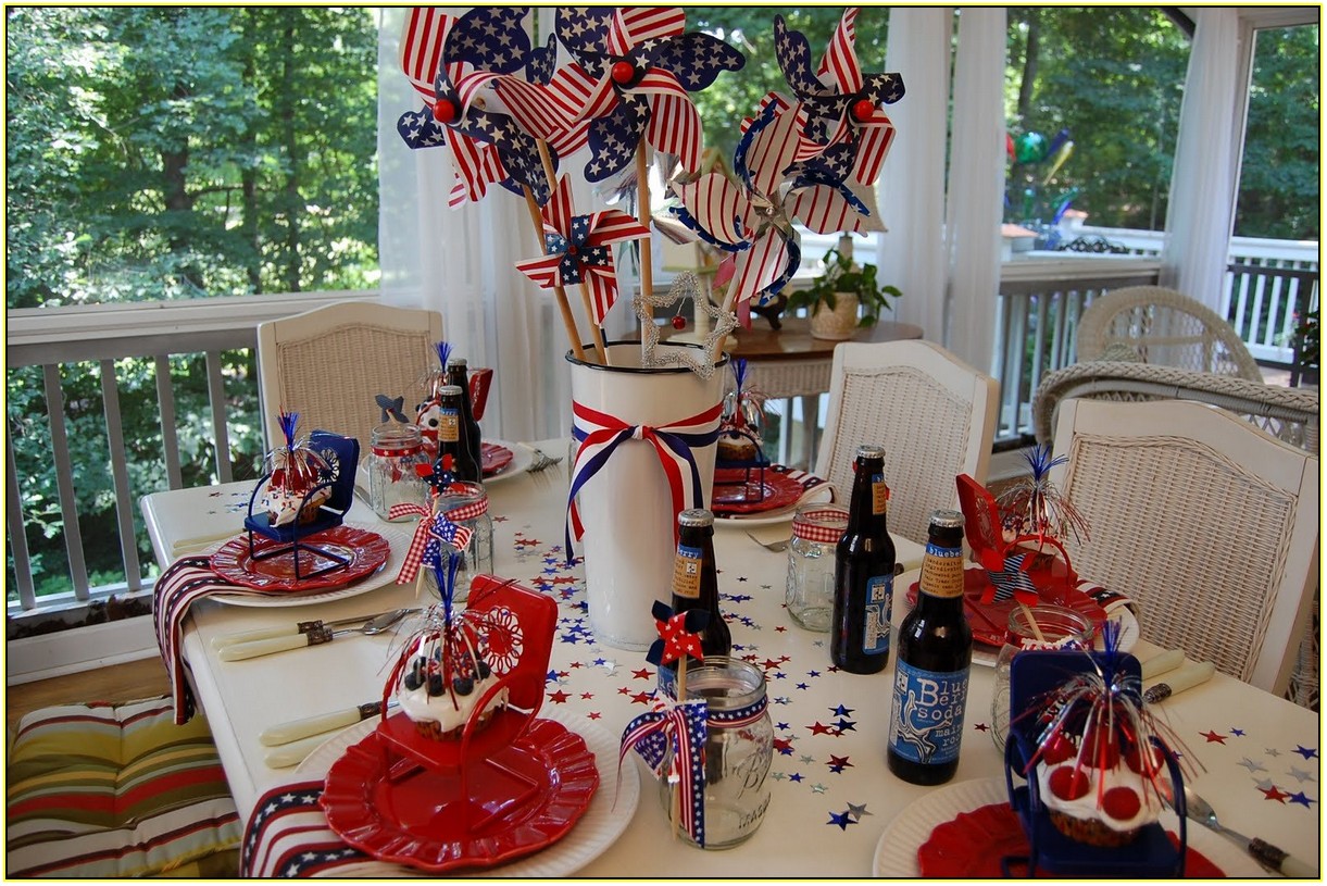 Patriotic Table Decorations