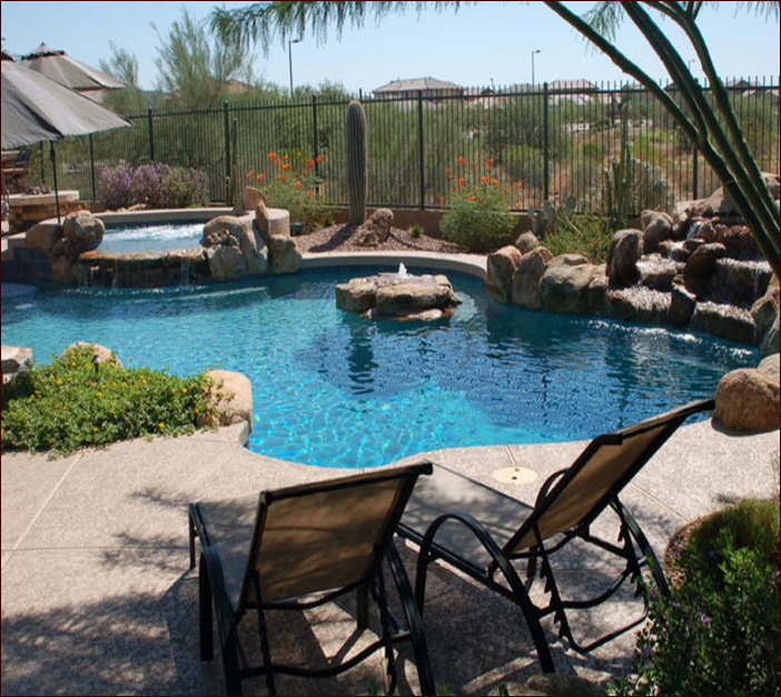 Poolside Landscaping In The South Photos