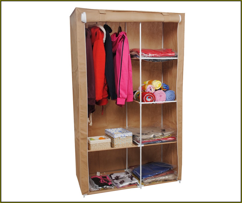 Portable Closet Storage Organizer Wardrobe Clothes Rack