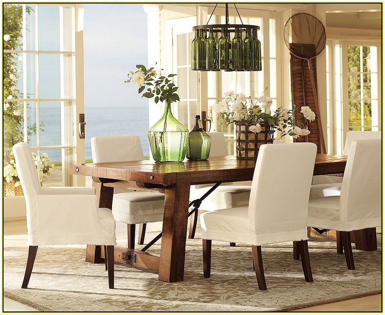 Pottery Barn Slipcovers Dining Room Chairs