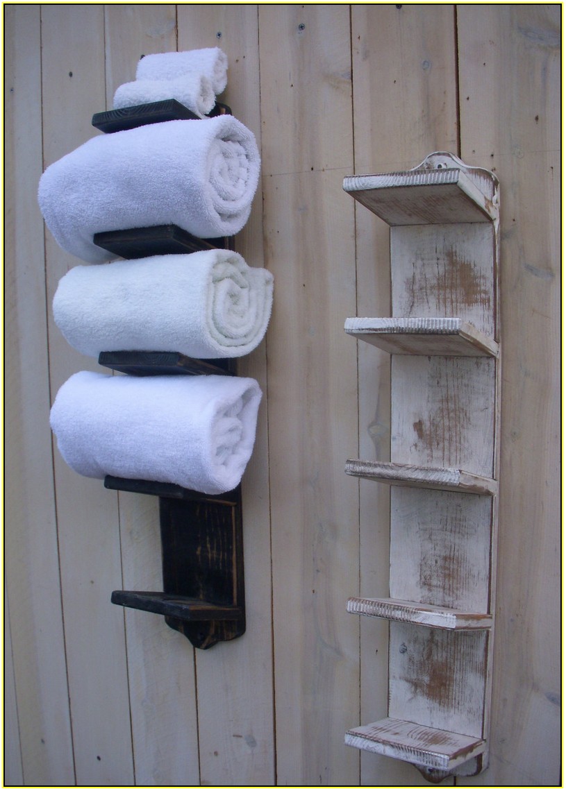 Rolled Towel Rack