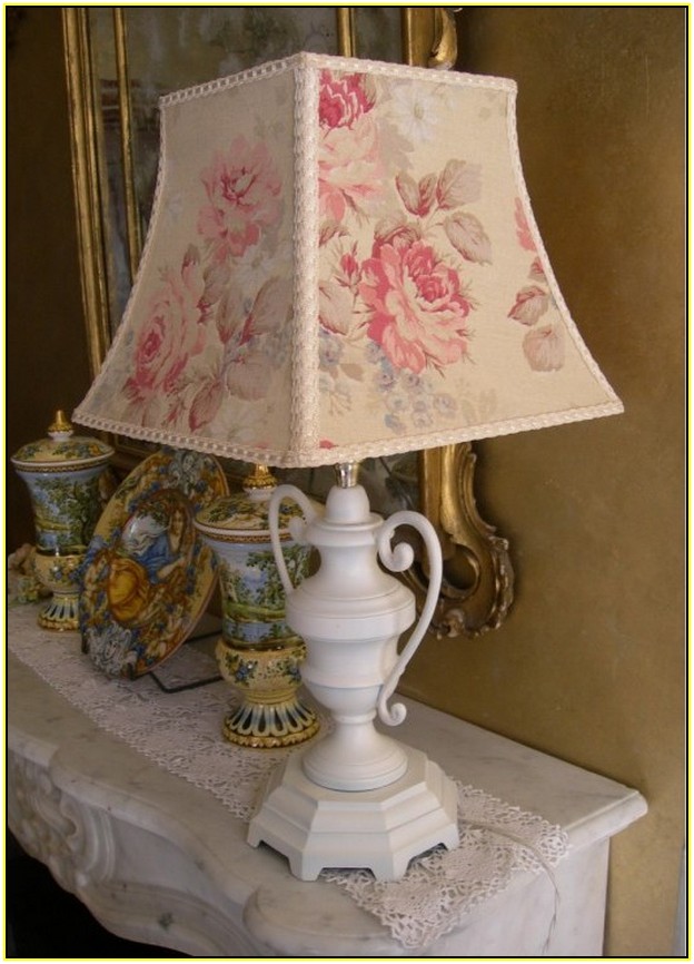 Shabby Chic Chandelier Table Lamp