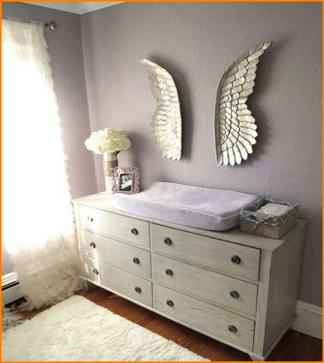 Silver Angel Wings Wall Decoration