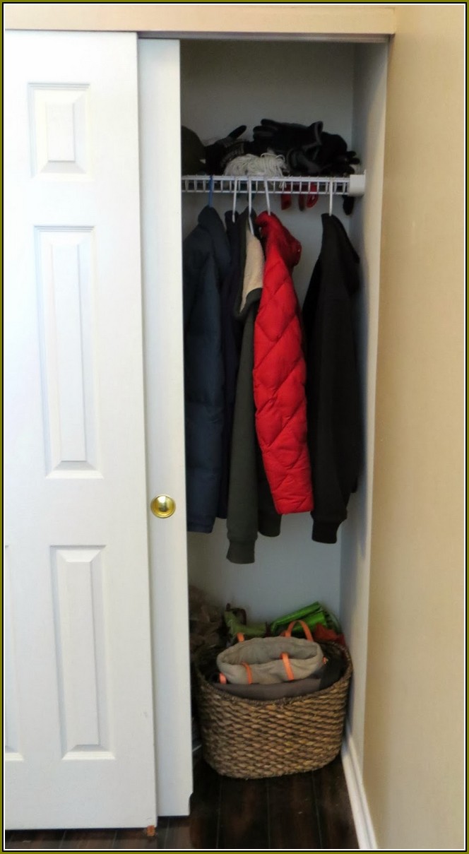 Small Coat Closet Organization