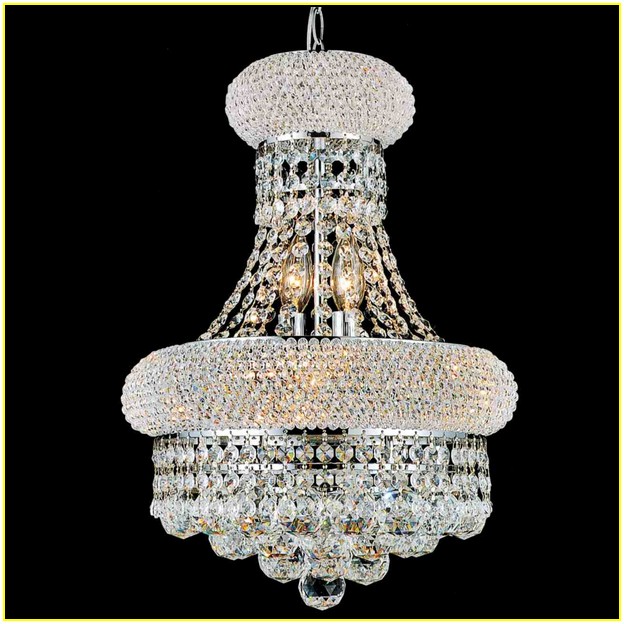 Small Round Crystal Chandelier