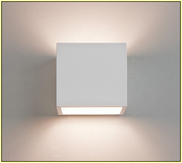 Square Plaster Wall Lights