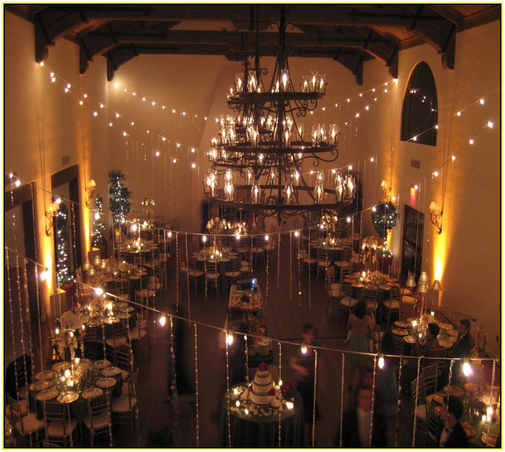String Lights Indoor Wedding