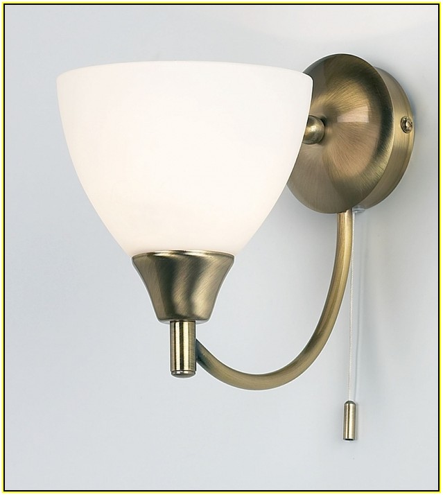 Switched Wall Lights Brass