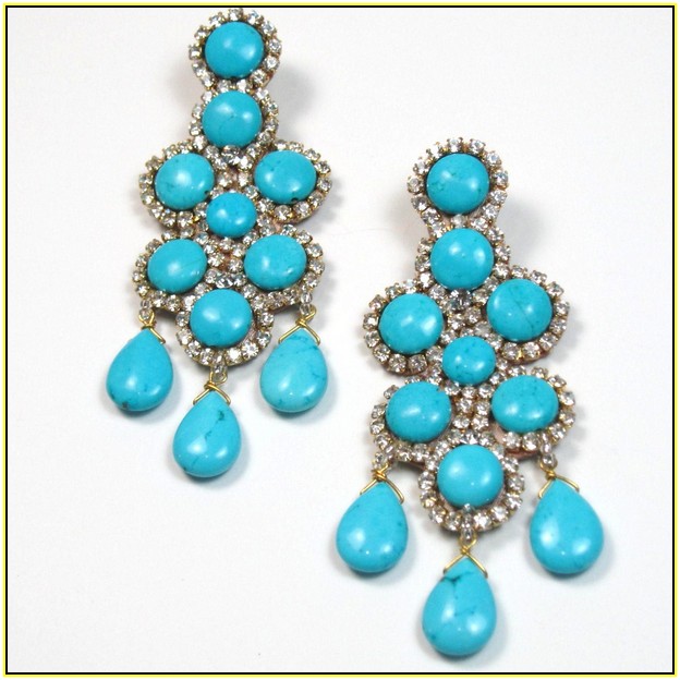 Turquoise Chandelier Earrings Fashion