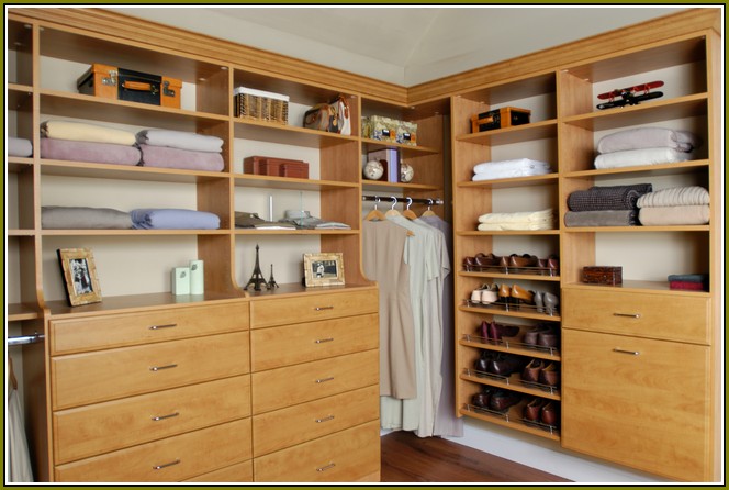 Wood Closet Shelving Kits