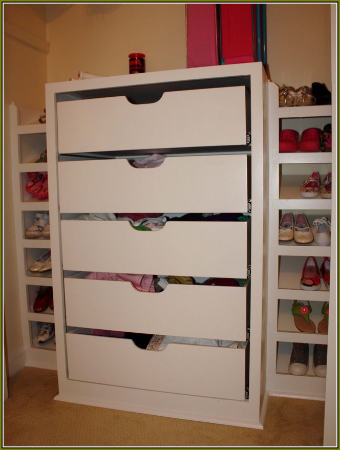 Wood Closet Systems With Drawers