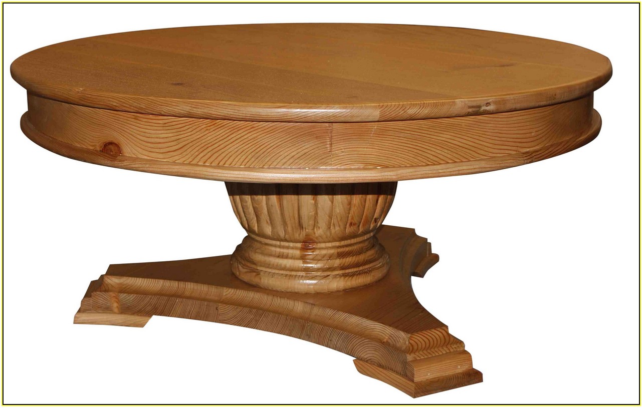Wood Pedestal Table Base