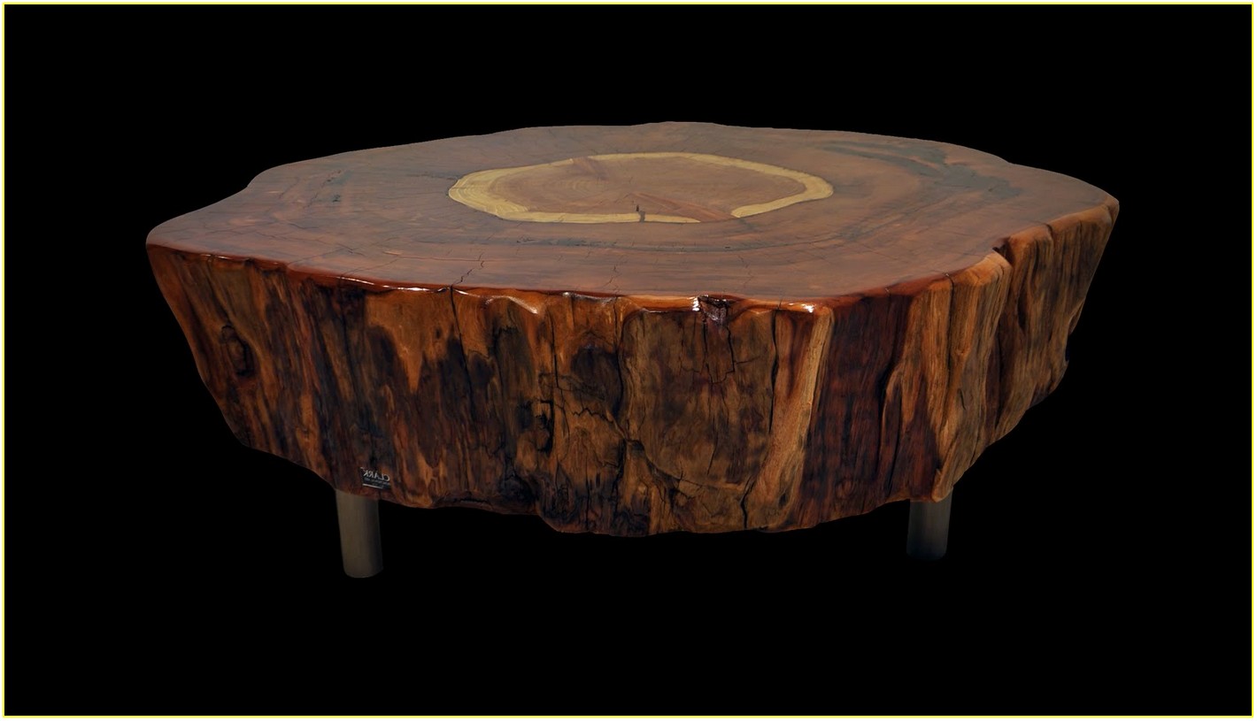 Wood Stump Coffee Table