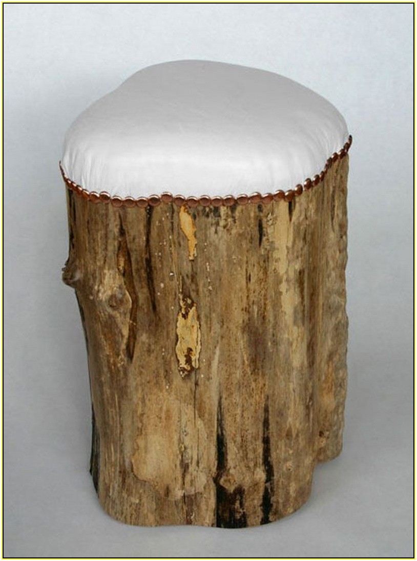 Wood Stump Stool