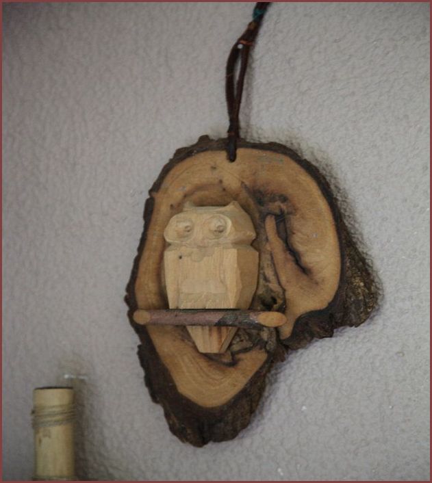 Wooden Owl Wall Decor