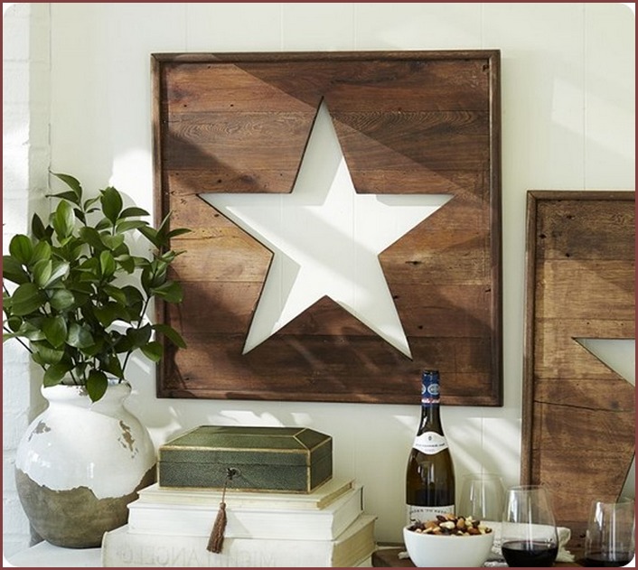 Wooden Star Wall Decor