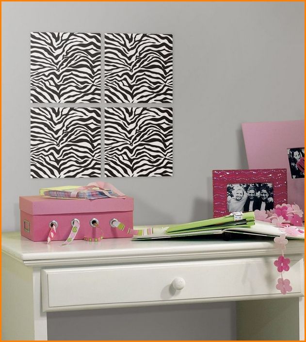 Zebra Print Wall Decoration Stickers