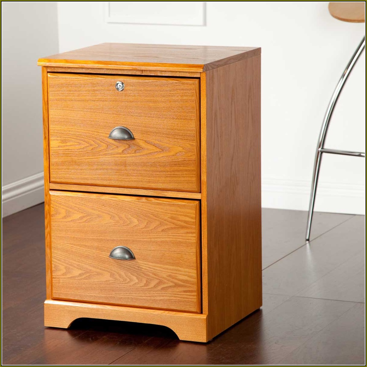 2 Drawer File Cabinet Wooden