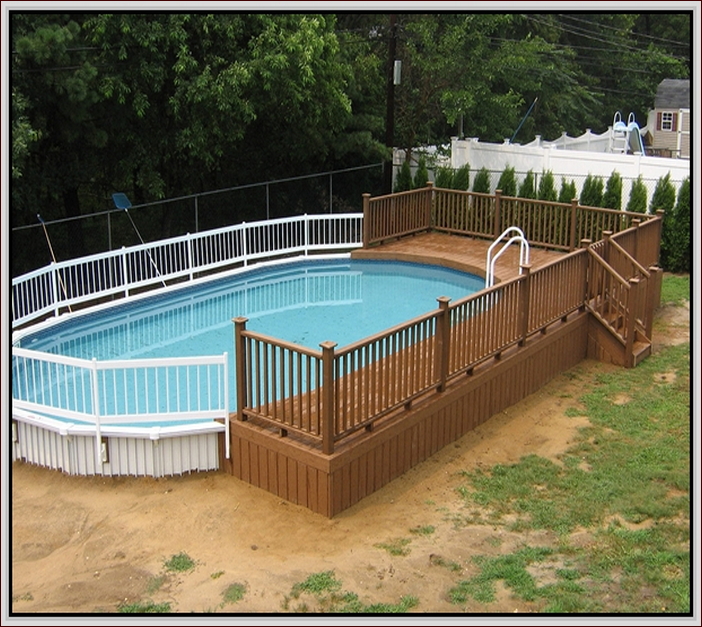 Above Ground Swiming Pool Design Decks
