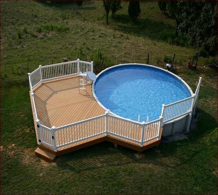 Above Ground Swiming Pool Designs And Decks